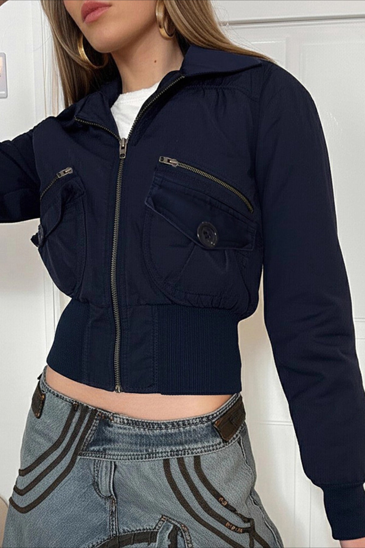 Structured Belted Cargo Jacket