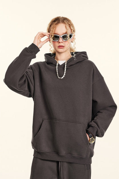 Oversized Heavyweight Fleece Pullover Hoodie