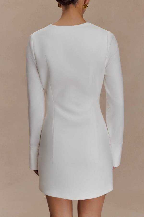 Peplum Cotton Shirt Dress