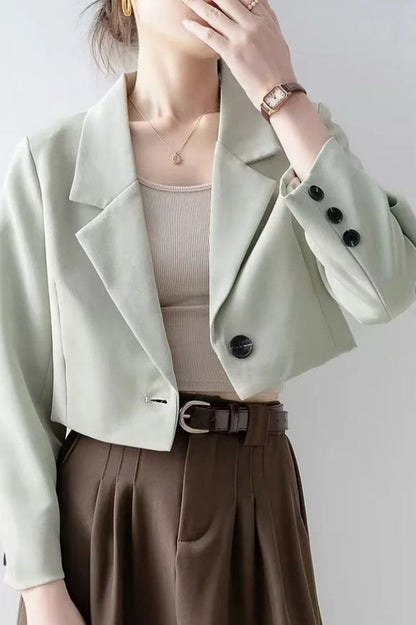 Chic Crop Top Blazer