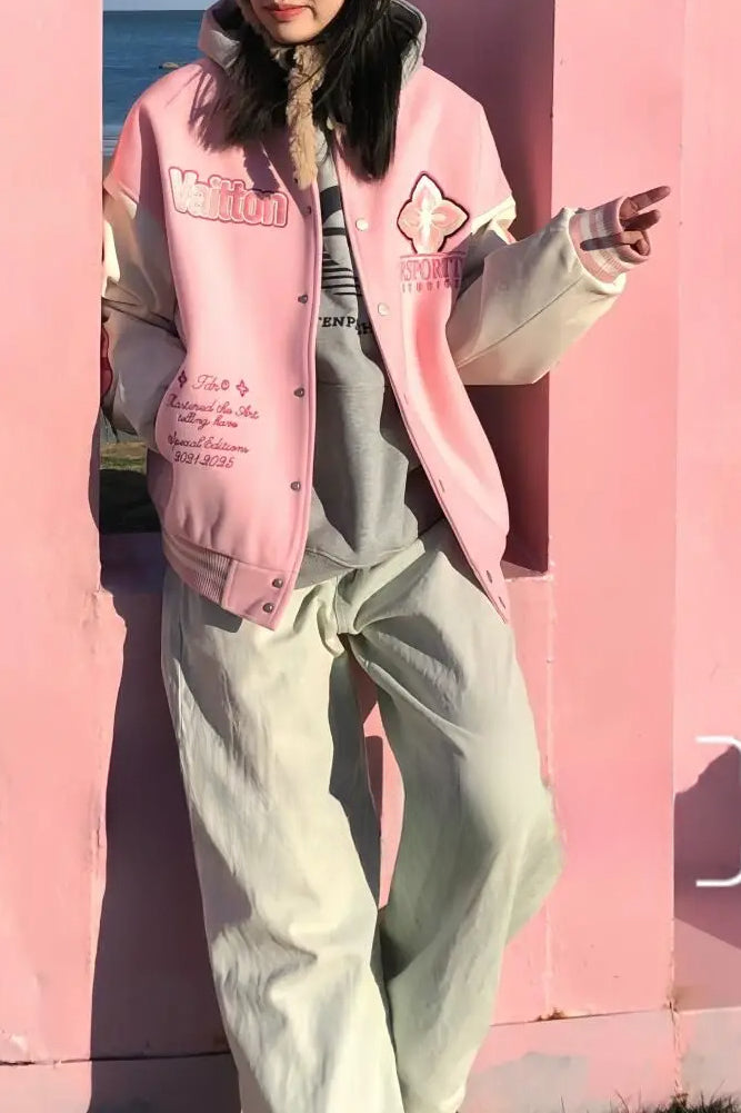Pink Sweetheart Bomber Jacket