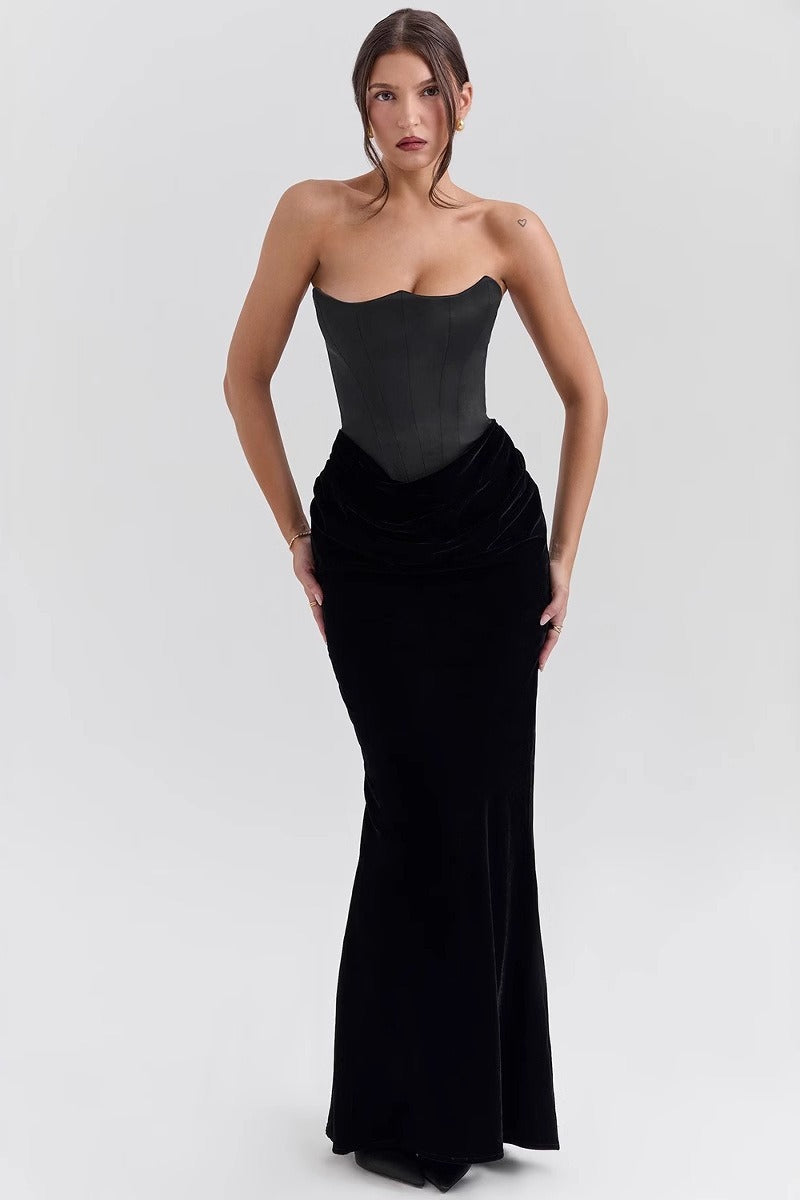 Boned Strapless Mermaid Birthday Dress