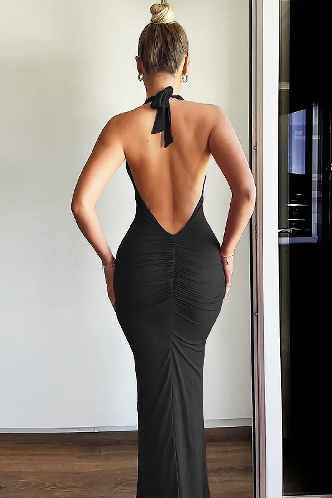 Halter Sleeveless Backless Bodycon Dress