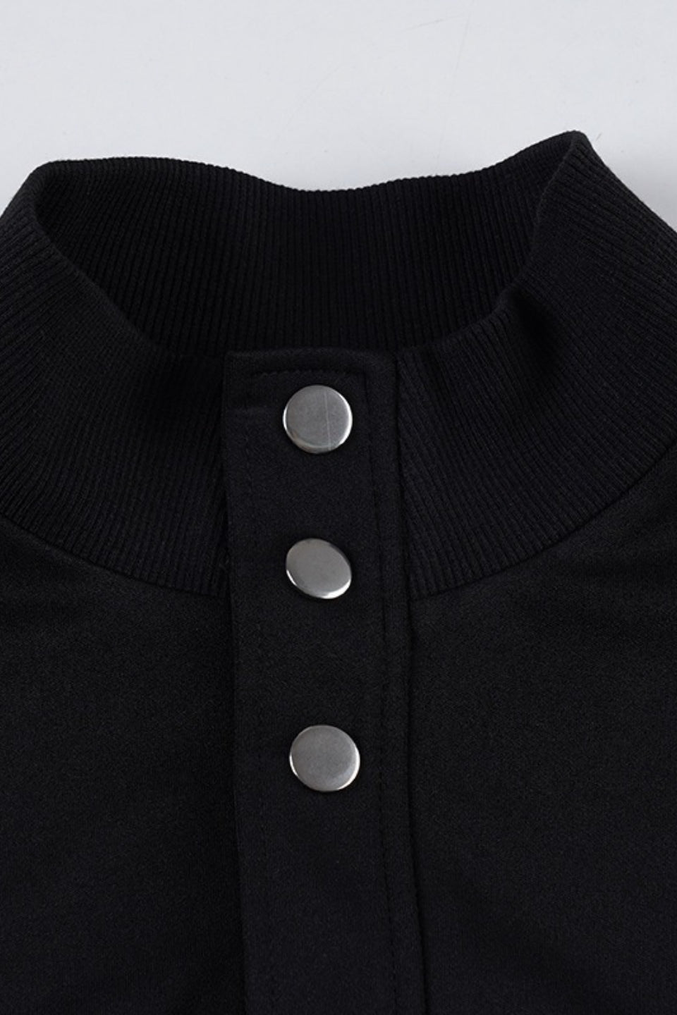 Fitted Short Band Collar Jacket