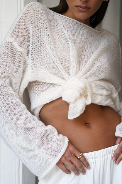 Lightweight Hollow Knit Sweater
