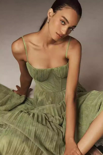 Low-Back Slip Party Dress