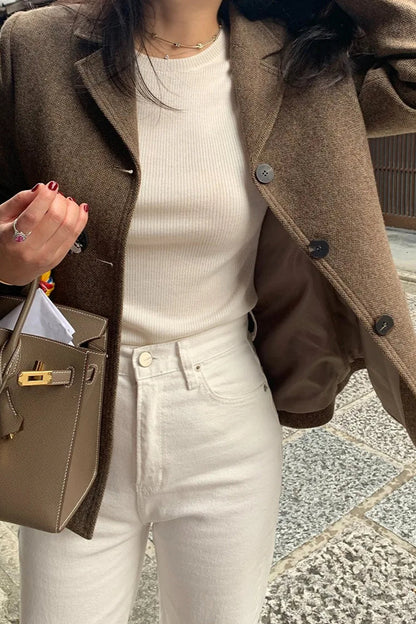 Slim Wool Coat Blazer