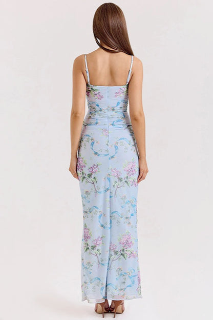 Lace Floral Maxi Slip Dress
