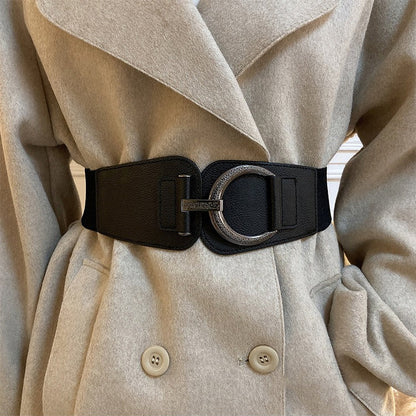 Fashion Leather Stretch Waist Belt