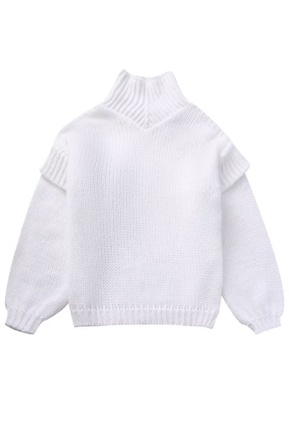 Loose Long Sleeve Turtleneck Sweater