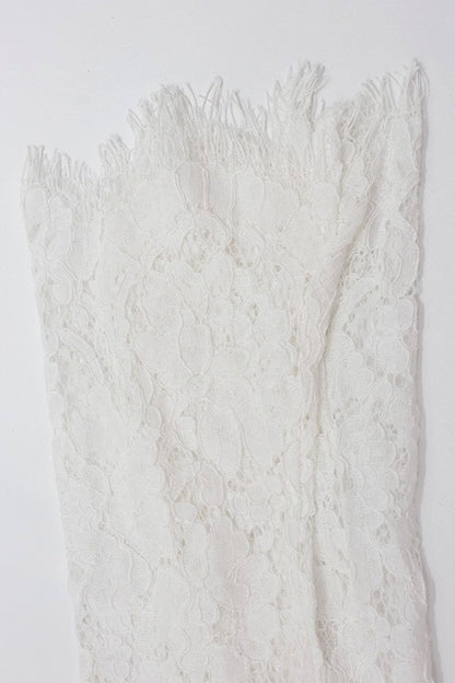 Lace Shoulder Pad Bodycon Long Sleeve Mini Dress