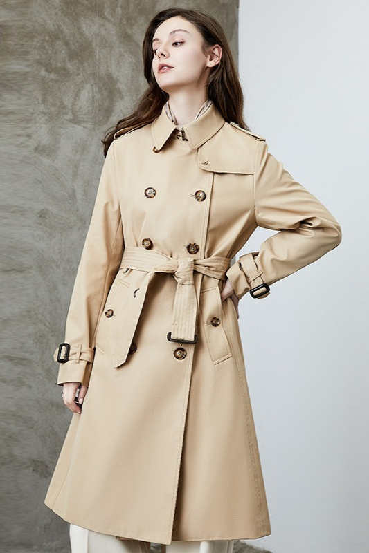 British Style Long Versatile Office Elegant Overcoat