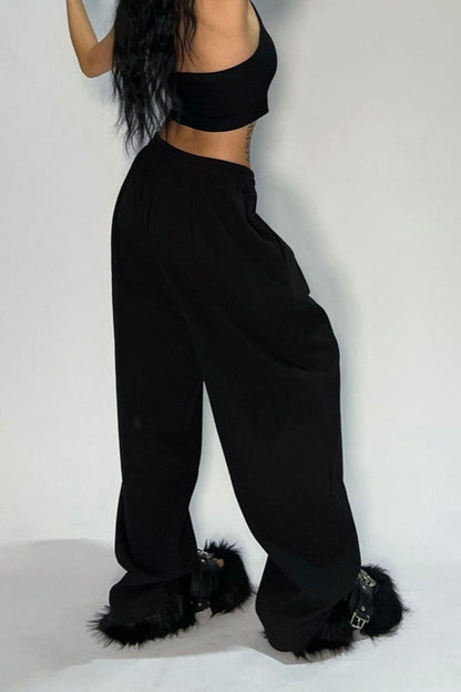 Relaxed Fit Solid Tone Lounge Knit Pants
