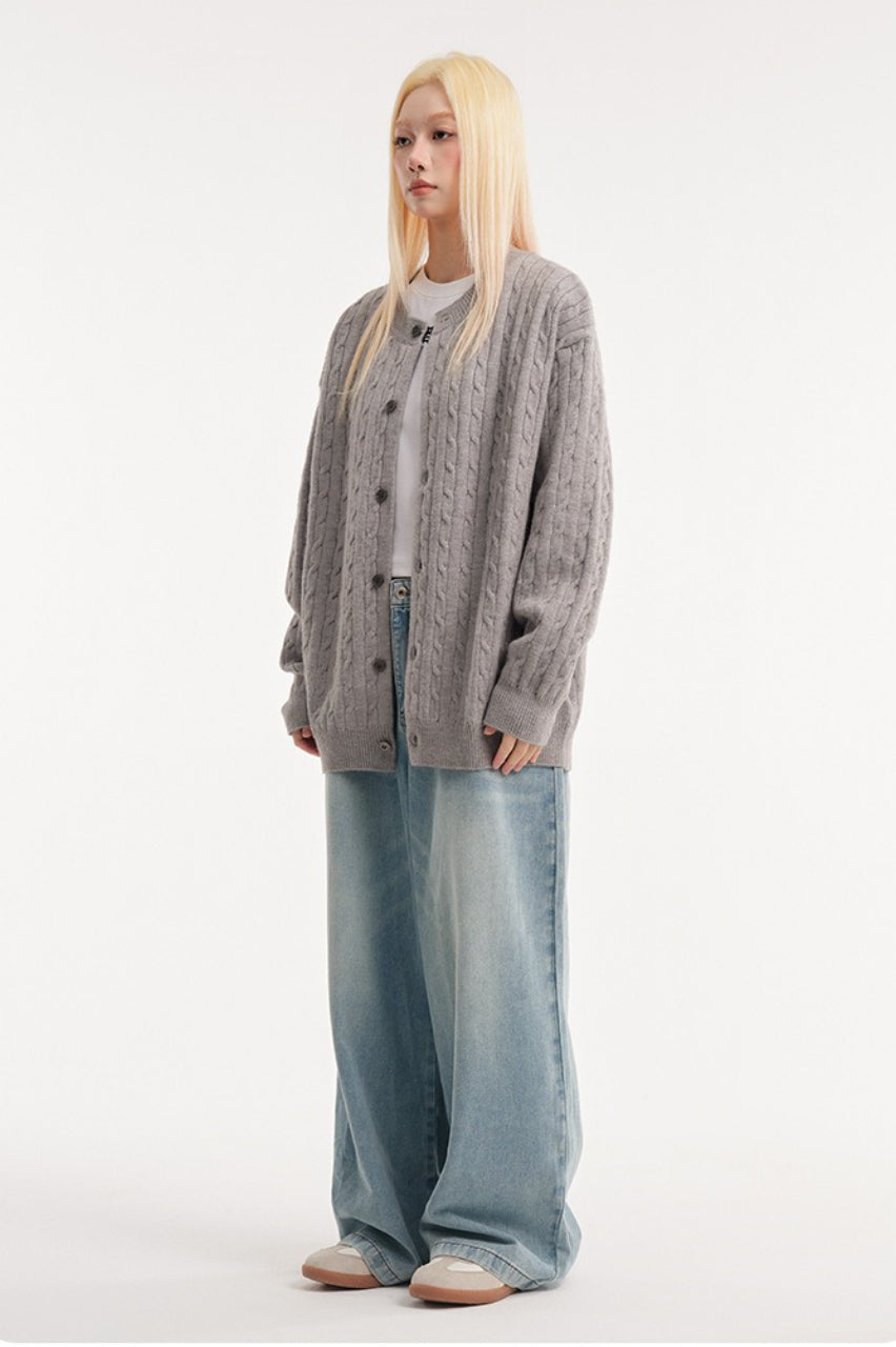 Cable Knit Vintage Cardigan