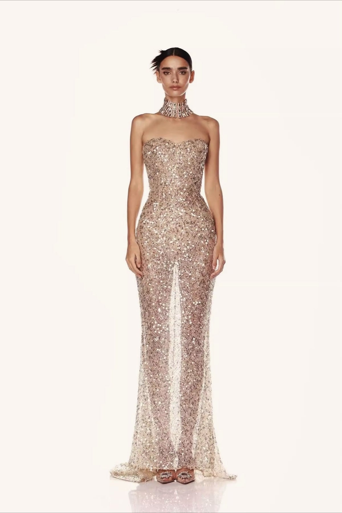 Sequin Glamour Gown Prom Dress