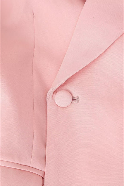 Pink Buttoned Blazer
