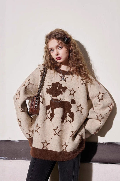 Relaxed Fit Cozy Crewneck Sweater