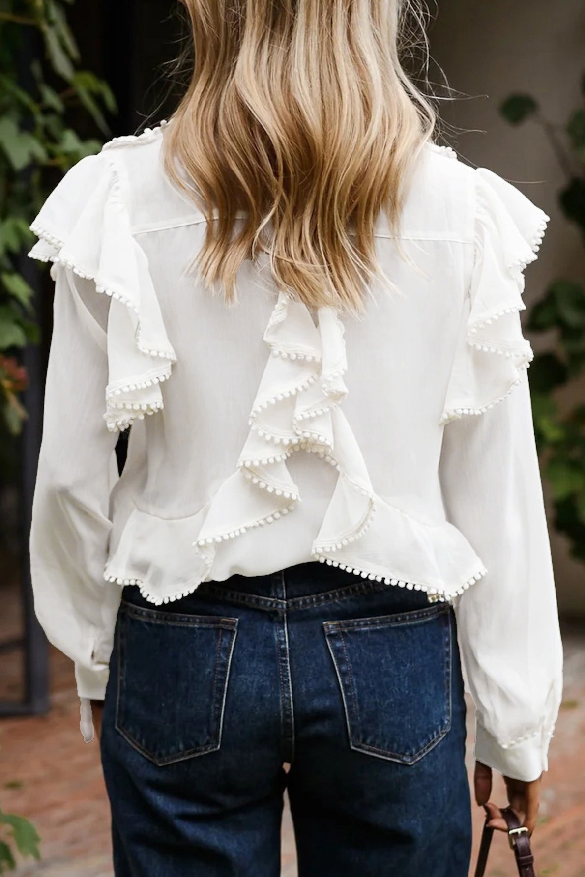 Elegant Vacation Unique Design Casual Blouse