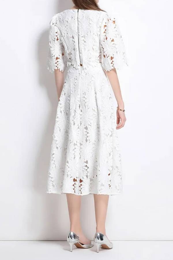 Floral cutout two-piece set