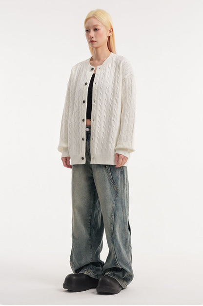 Cable Knit Vintage Cardigan