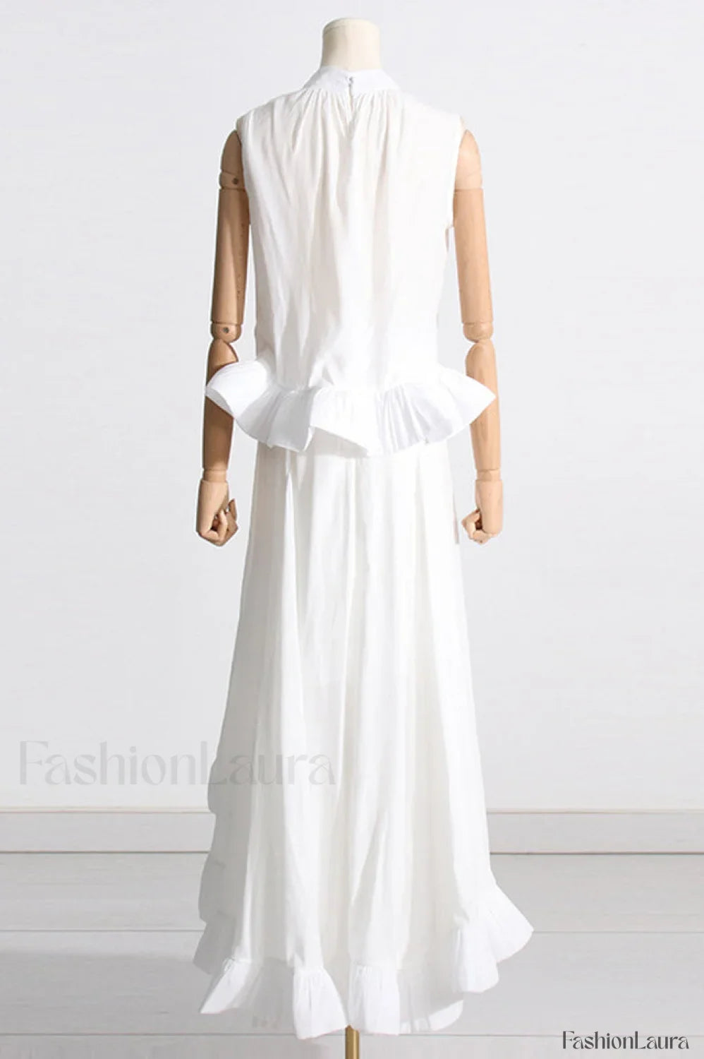 Elaine Pink Sleeveless Charming Ruffle Mermaid Set