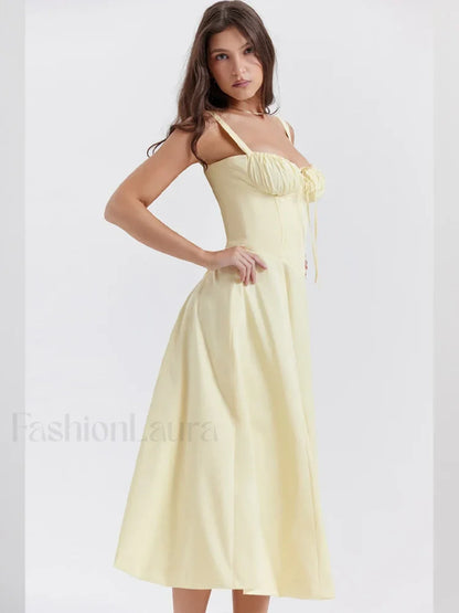Elegant Floral Side Split Floral Dress
