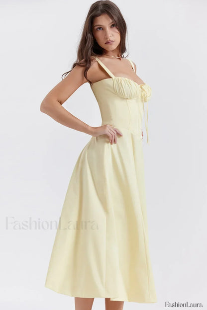 Elegant Floral Side Split Floral Dress