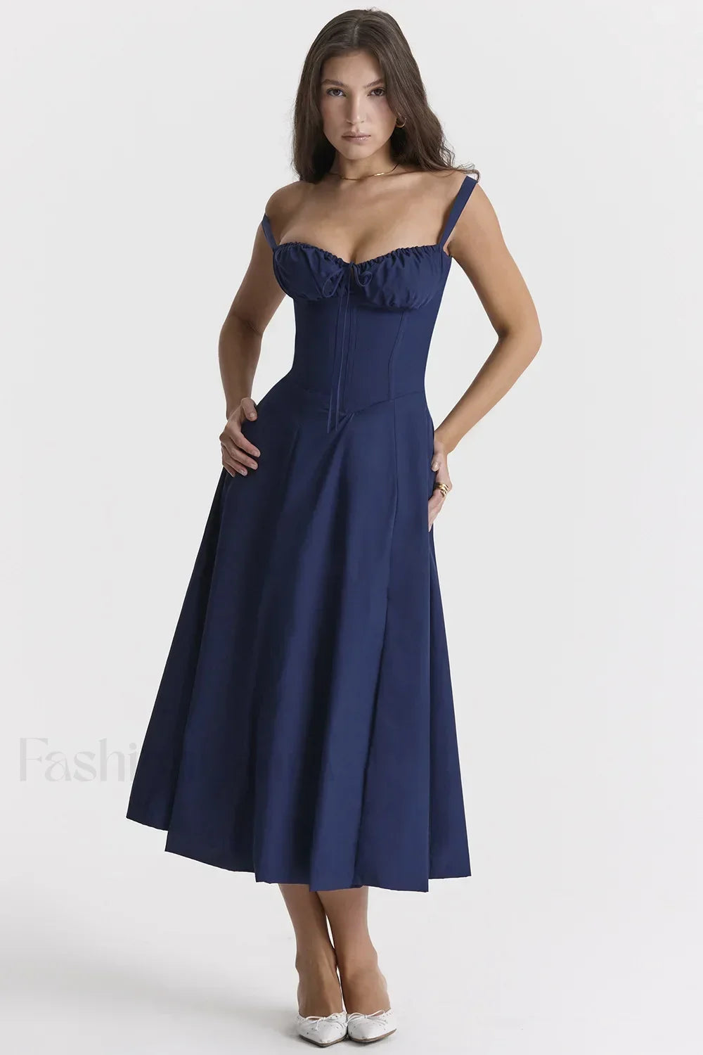 Elegant Floral Side Split Floral Dress