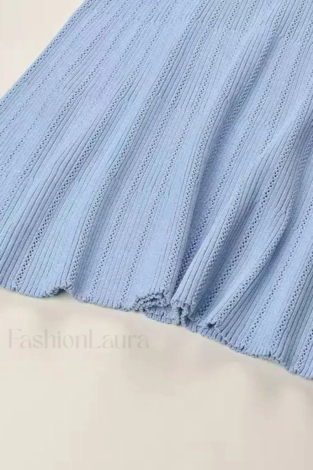 Elegant Lotus Leaf Hem Knit Cardigan