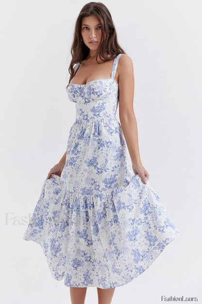 Elia Floral Stylish Midi Sundress