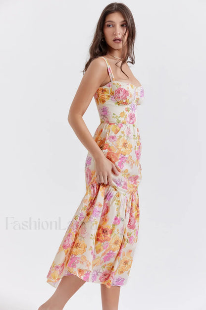 Elia Floral Stylish Midi Sundress
