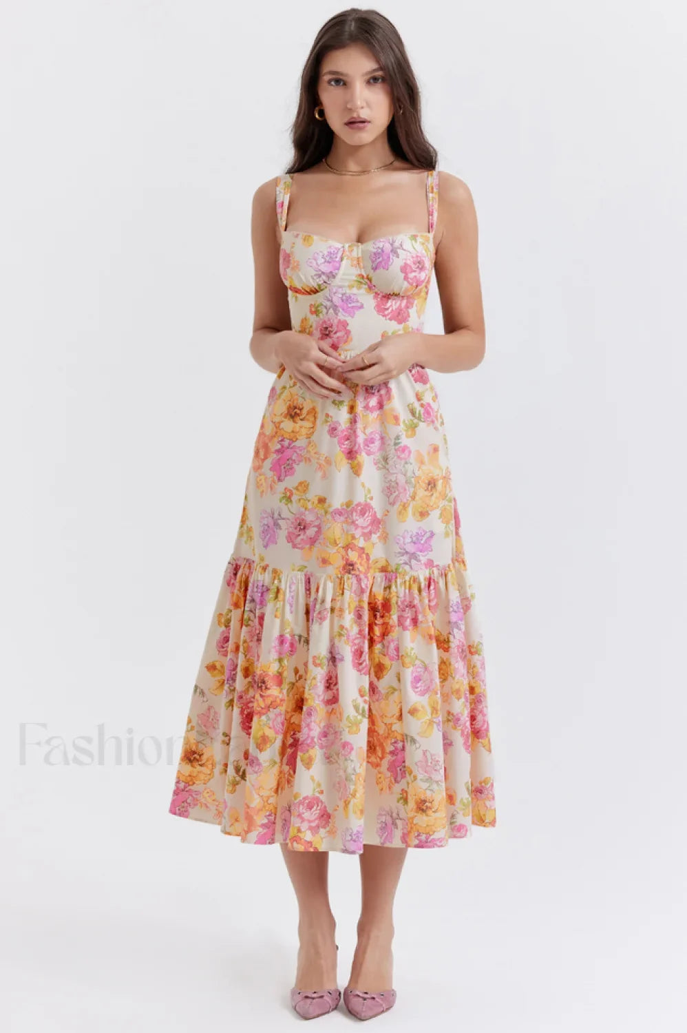 Elia Floral Stylish Midi Sundress