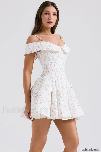 Elida Black Stylish Mini Dress