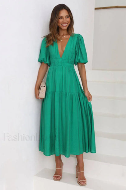 Erin Elegant Midi Dress