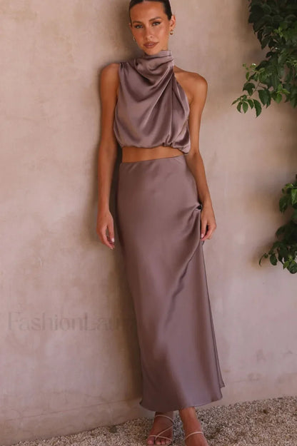 Esther Top + Charming Maxi Skirt Set