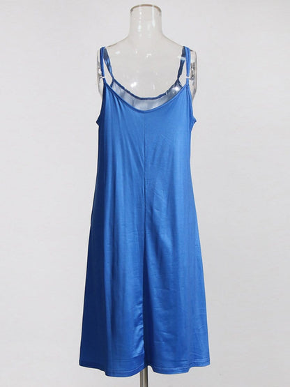 Puff Sleeve Lace Insert Button Front Tie Waist Midi Shirt Dress