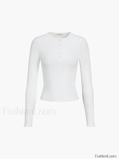 Everyday Rib Long Sleeve Top