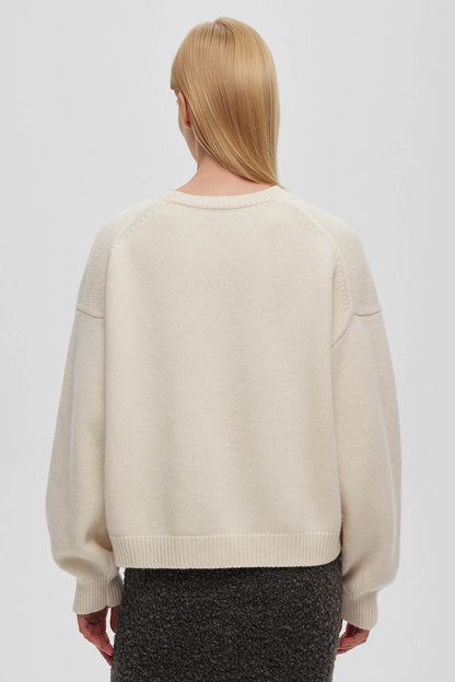Letter Print Knit Sweater
