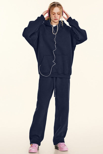 Oversized Heavyweight Fleece Pullover Hoodie