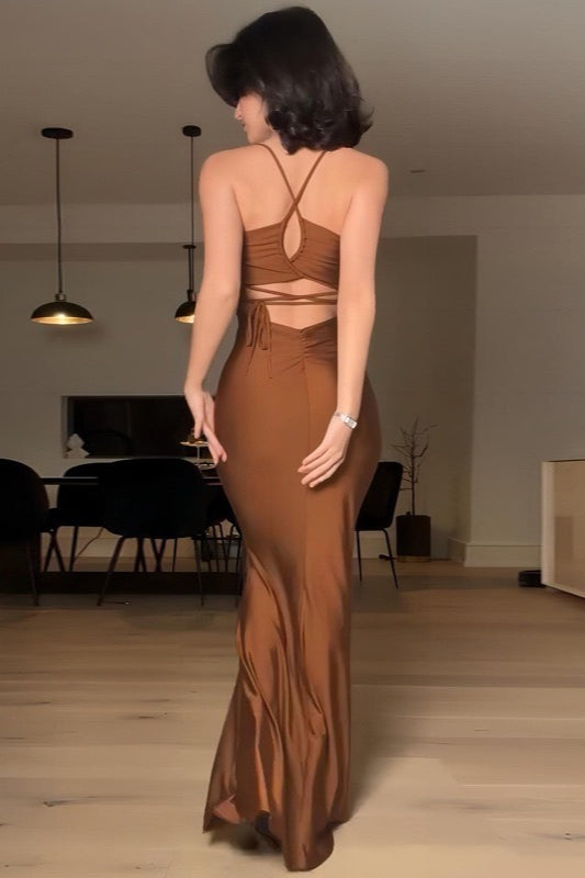 Spaghetti Strap Slim Bodycon Dress