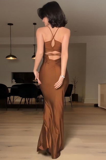 Spaghetti Strap Slim Bodycon Dress