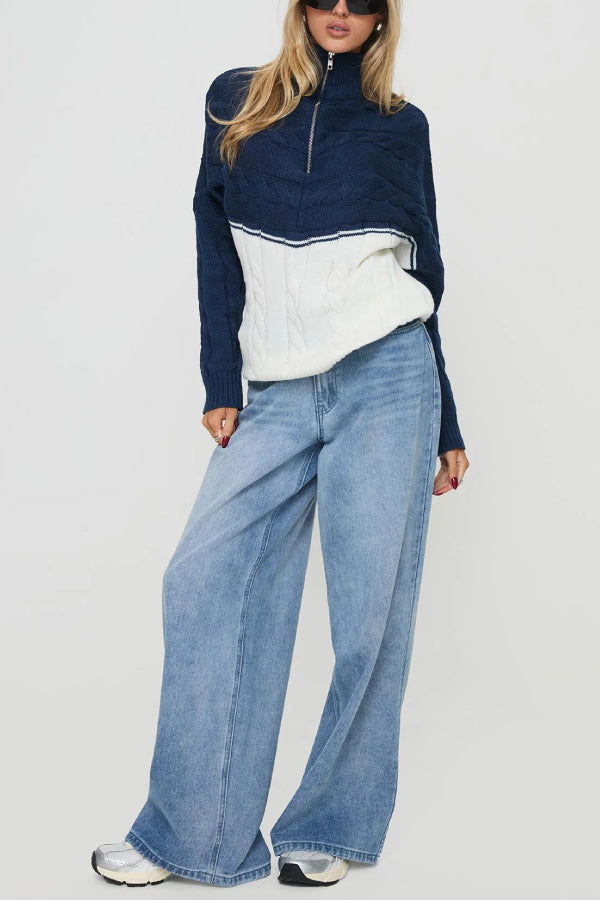 San Seb Quarter Zip Sweater