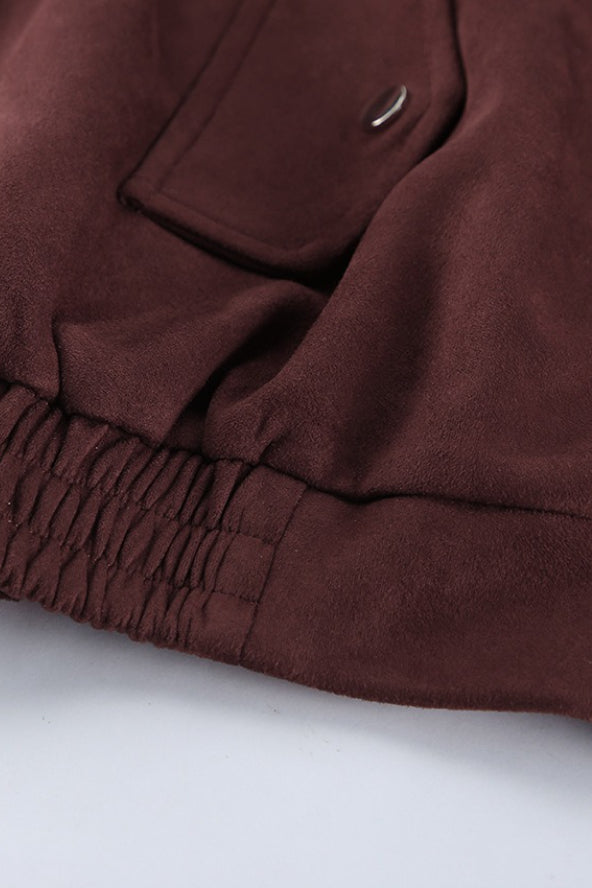 Vintage Relaxed Suede Coat