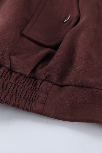 Vintage Relaxed Suede Coat