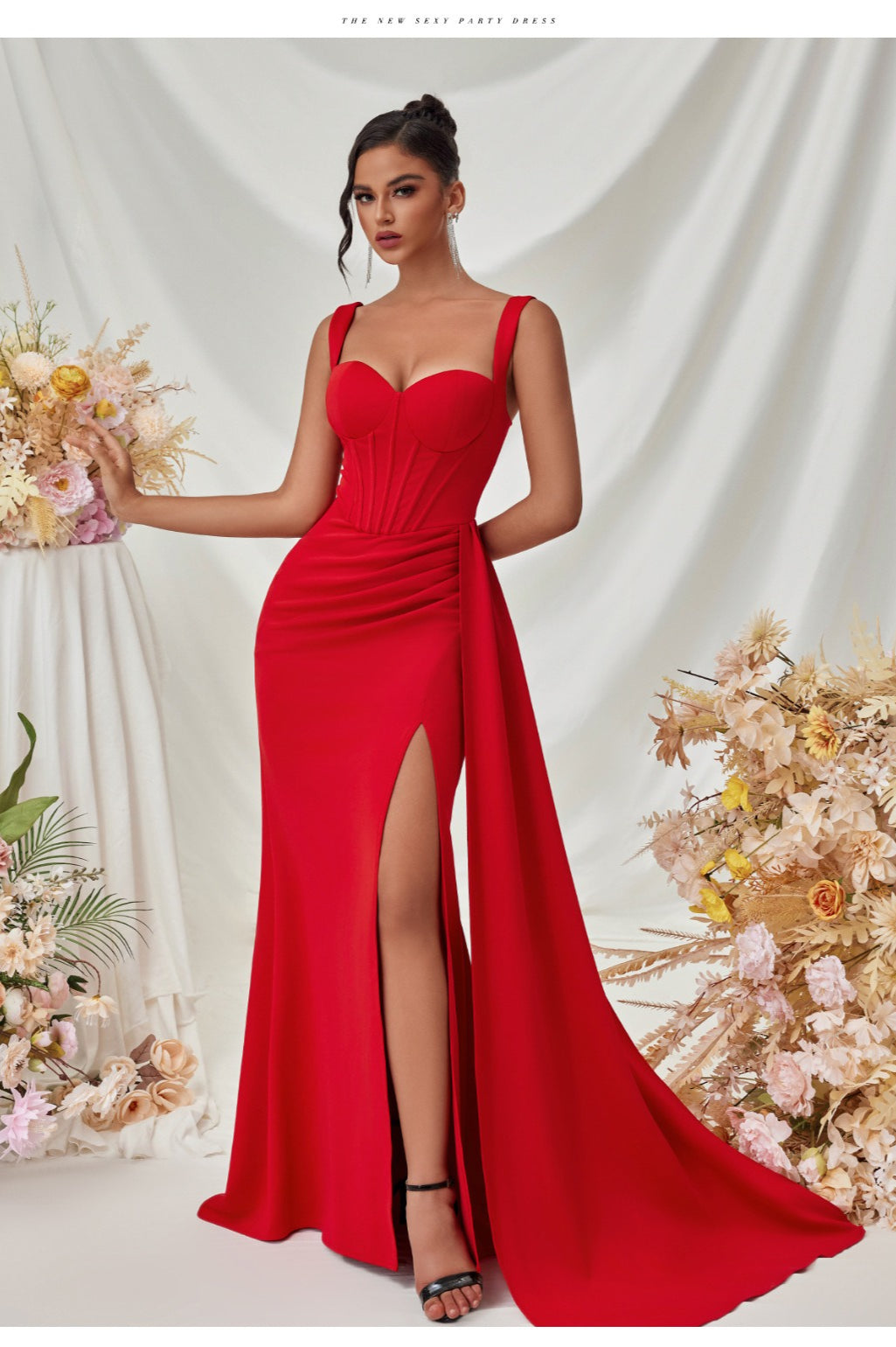 Sexy Bodycon Slit Maxi Party Dress