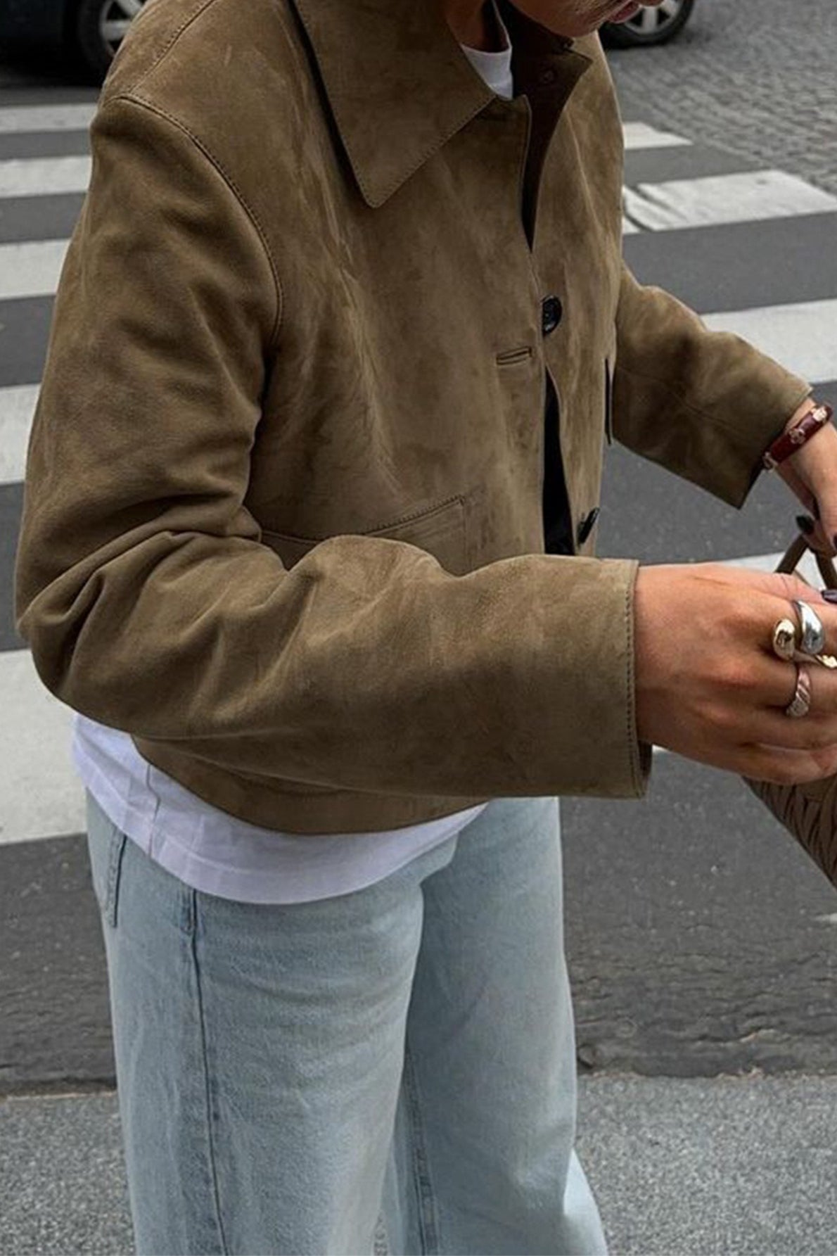 Commuter Solid Button Front Long Sleeve Coat