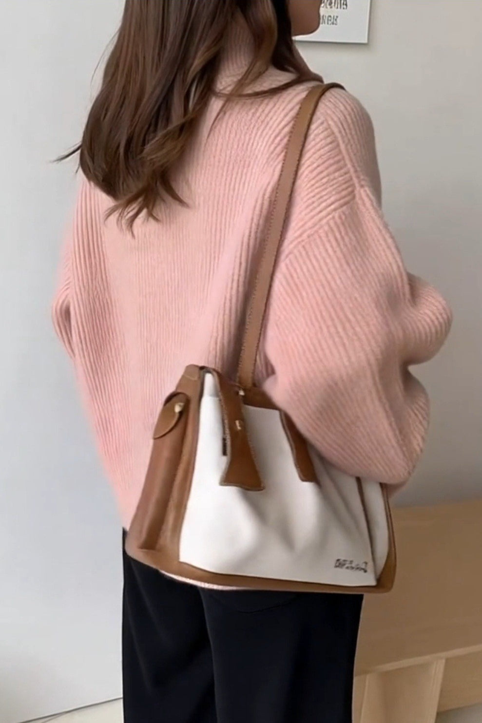 Loose Fit High Neck Sweater