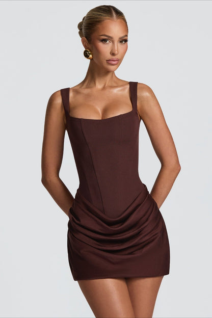 Tie Detail Bodycon Mini Birthday Dress