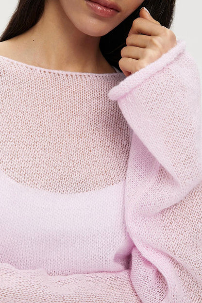 Lightweight Hollow Knit Sweater