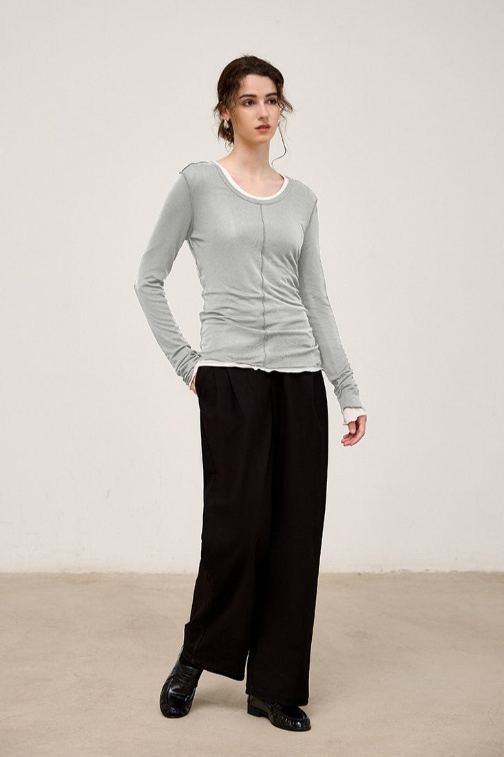 Thermal Blend Slim Knit Top